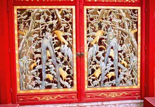 Carved Door Detail, Chinese Pavillion, Summer Palace, Bang Pa In